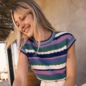 Rory Crochet Sweater Vest